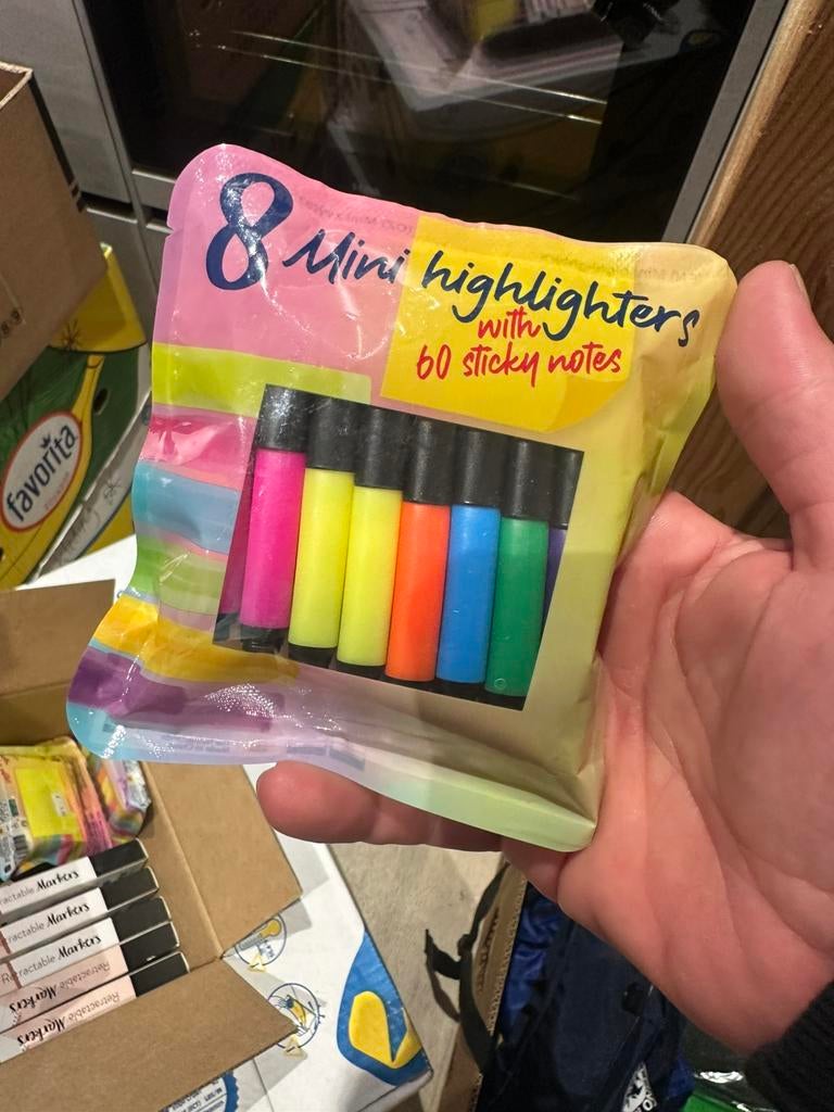 8 mini highligers, Diversen, Ophalen of Verzenden, Nieuw