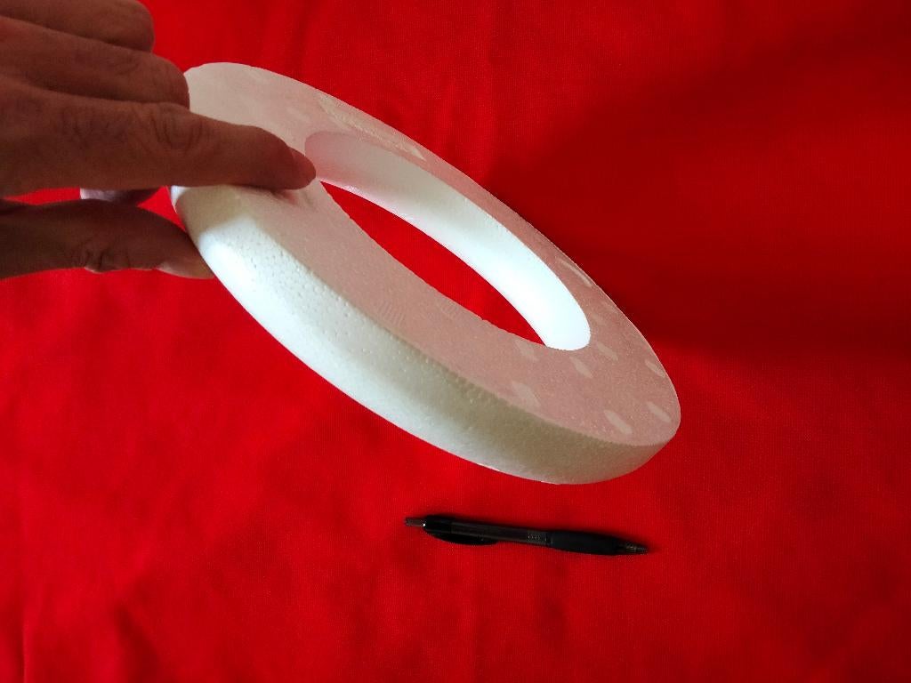 piepschuim cirkel, Ophalen, Materiaal