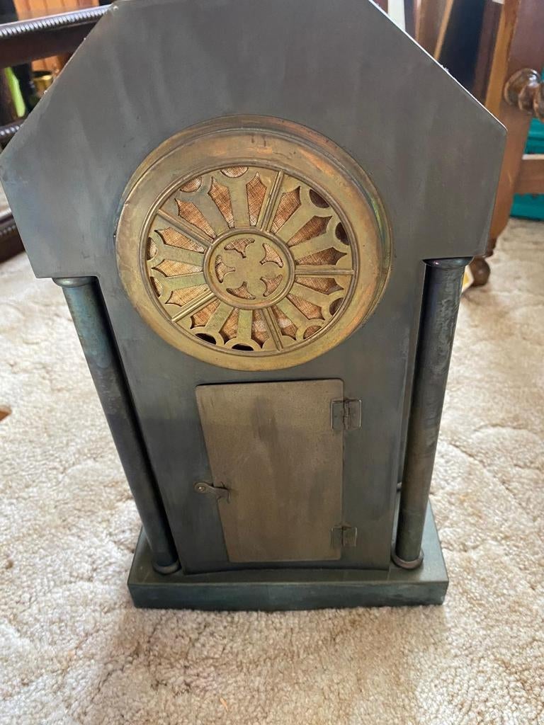 Antieke Klok met Bronzen Details, Antiek en Kunst, Ophalen of Verzenden