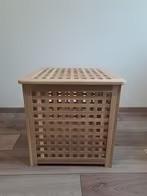 Ikea Hol wasmand / bijzet tafel met opbergruimte, Huis en Inrichting, Tafels | Bijzettafels, 45 tot 60 cm, Minder dan 55 cm, Vierkant