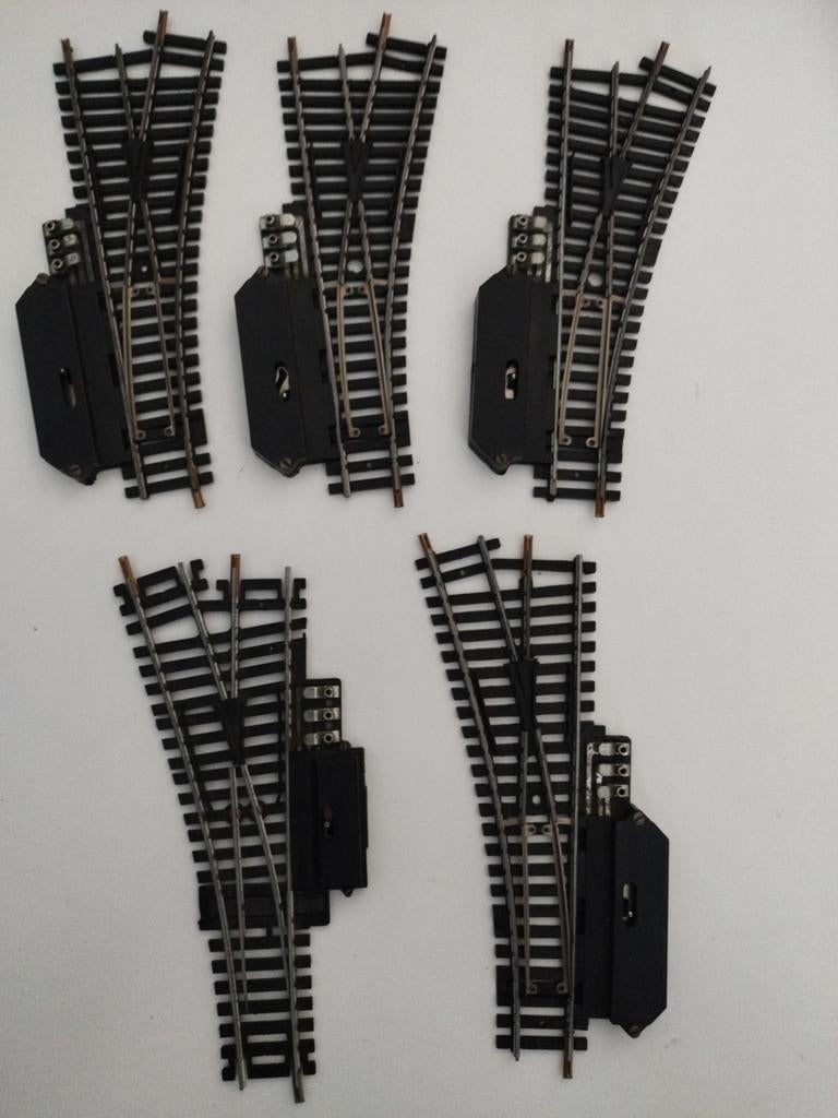 Lima HO Wissels (5 stuks) - Gebruikt, Gebruikt, Gelijkstroom, Rails, Ophalen of Verzenden