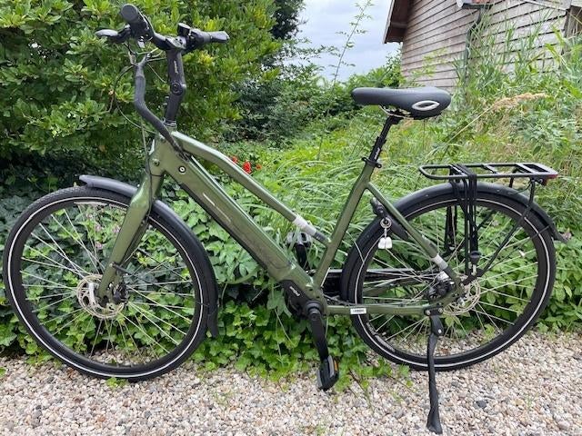 Groene Amslod Dalton E-MV-360 dames stadsfiets, Fietsen en Brommers, Zo goed als nieuw, 51 tot 55 cm, 50 km per accu of meer, Ophalen