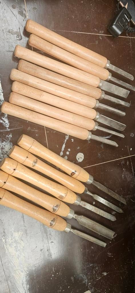 Beitels Nooitgedacht - Set van diverse maten, Doe-het-zelf en Verbouw, Gereedschap | Handgereedschap, Ophalen of Verzenden, Gebruikt