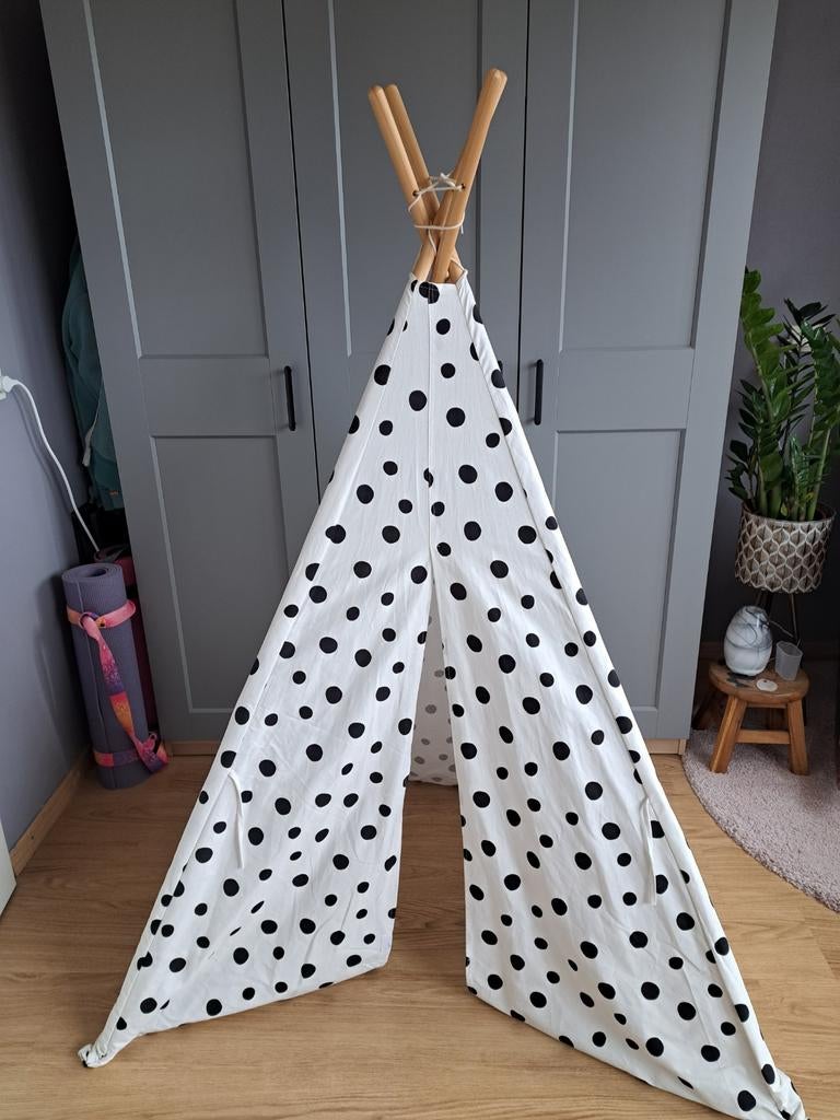 Mooie tipi tent, Ophalen, Zo goed als nieuw, Hout