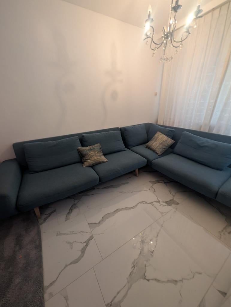 Hoekbank bank en bankstel 280x117x34, Ophalen of Verzenden, Gebruikt, Stof