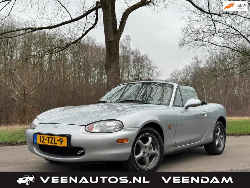 Mazda MX-5 1.6i Zeer Mooi! Top Onderhouden, Euro 2, Achterwielaandrijving, 4 cilinders, Cabriolet