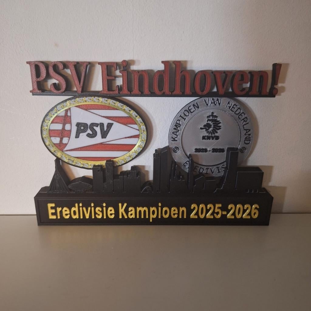 PSV eredivisie kampioen 25/26 bordje, Ophalen of Verzenden