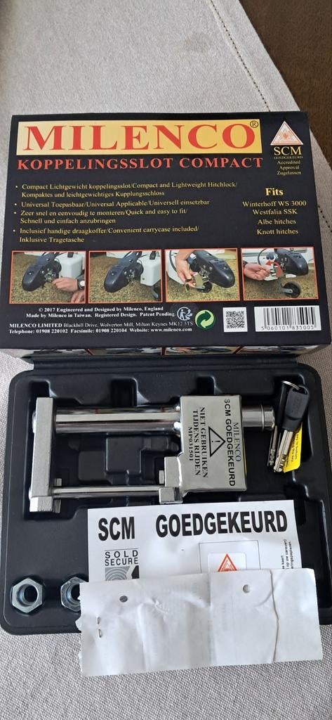 Koppelingsslot winterhoff, Caravans en Kamperen, Caravan accessoires, Ophalen