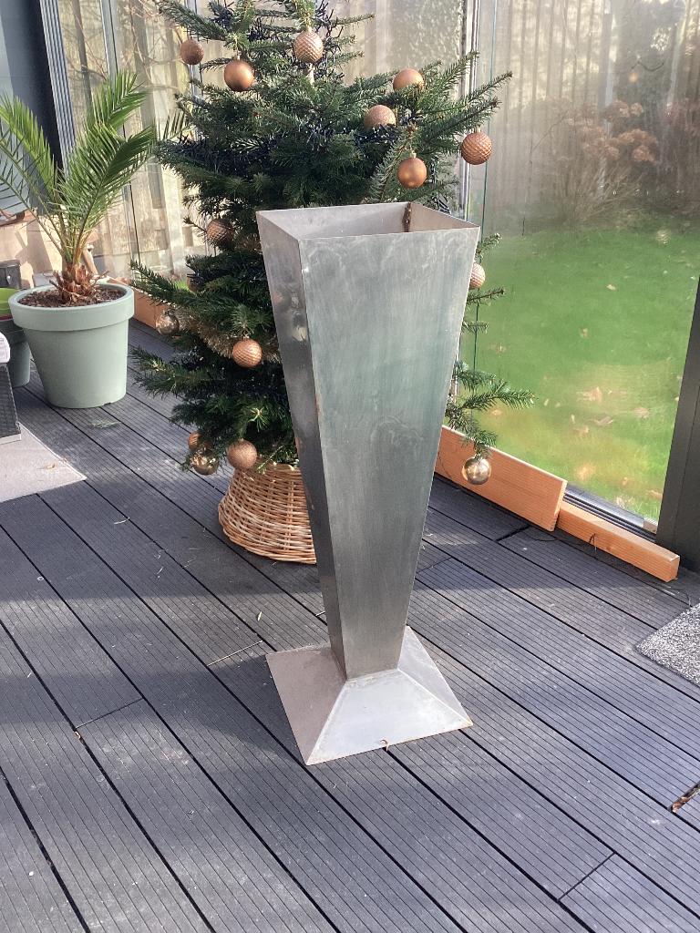 RVS plantenbak, Ophalen, Gebruikt, Vierkant, Balkon