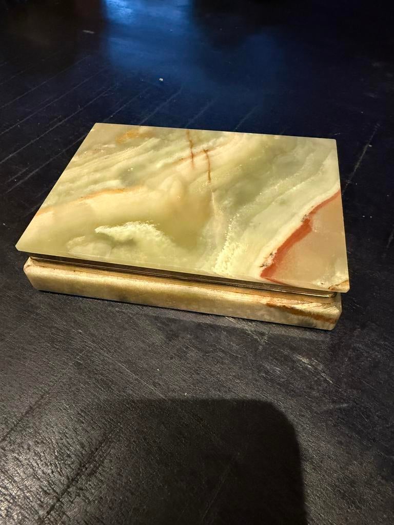 Onyx marmeren doosje, Antiek en Kunst, Ophalen of Verzenden