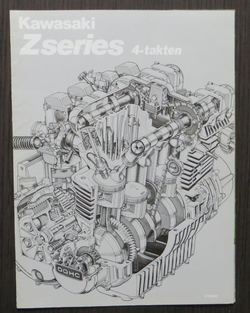 Folder Kawasaki Z series - 1978 - 6 blz (Nederlands), Verzenden, Kawasaki