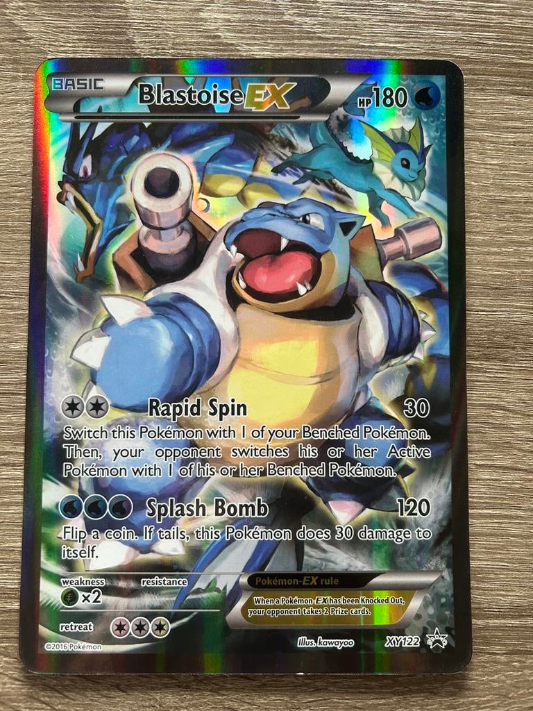 Blastoise XY122 Pokémon kaart jumbo versie, Hobby en Vrije tijd, Verzamelkaartspellen | Pokémon, Ophalen of Verzenden, Zo goed als nieuw