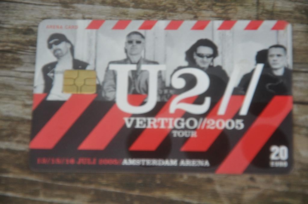 U2 vertigo tour 2005 drankkaart, Ophalen of Verzenden, Zo goed als nieuw, Overige typen