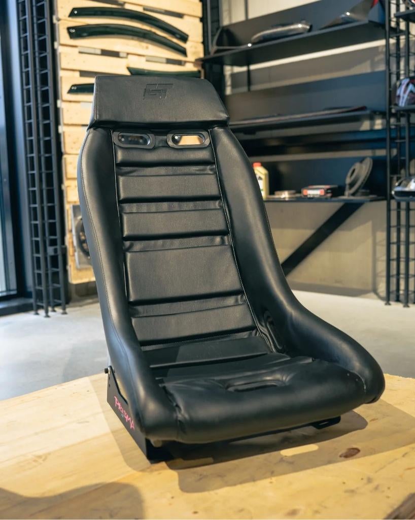 NRG Prisma GT Midnight Zwart leder Kuipstoel, Auto diversen, Tuning en Styling, Ophalen of Verzenden