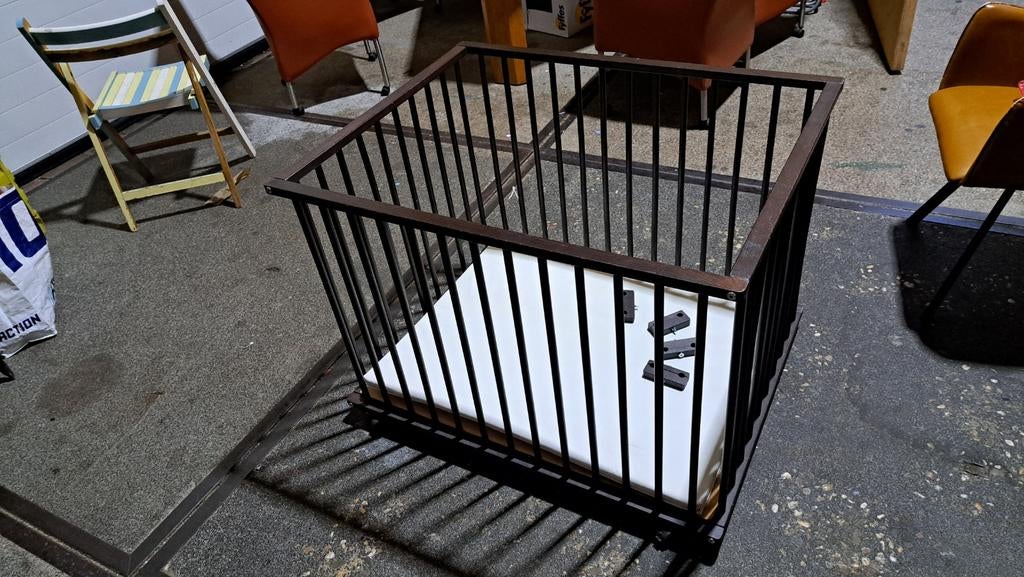 Box 90x70 cm, verstelbaar, met boxkleed en wieltjes, Kinderen en Baby's, Boxen, Ophalen