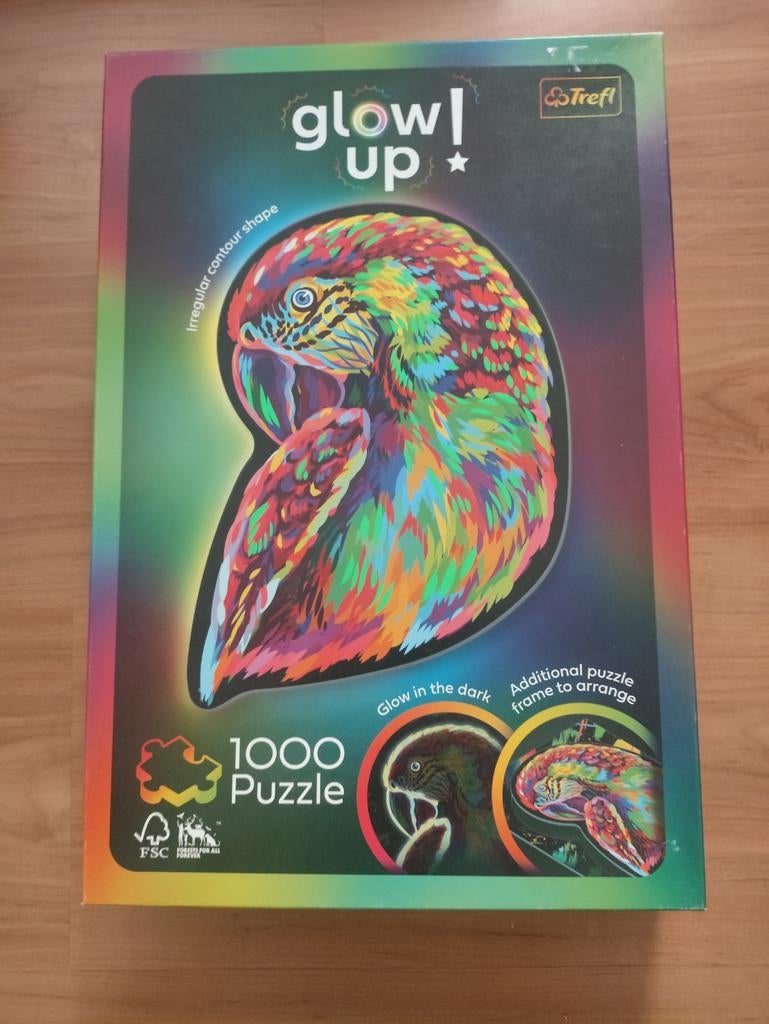 Glow up puzzel, Ophalen of Verzenden, Zo goed als nieuw, Speelkaart(en)