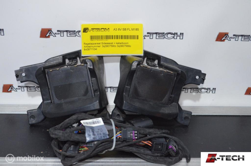 Sideassist set Audi A3 8V 3q0907590c 3q0907566c 8v0971104l, Audi, Gebruikt, Audi, Ophalen of Verzenden