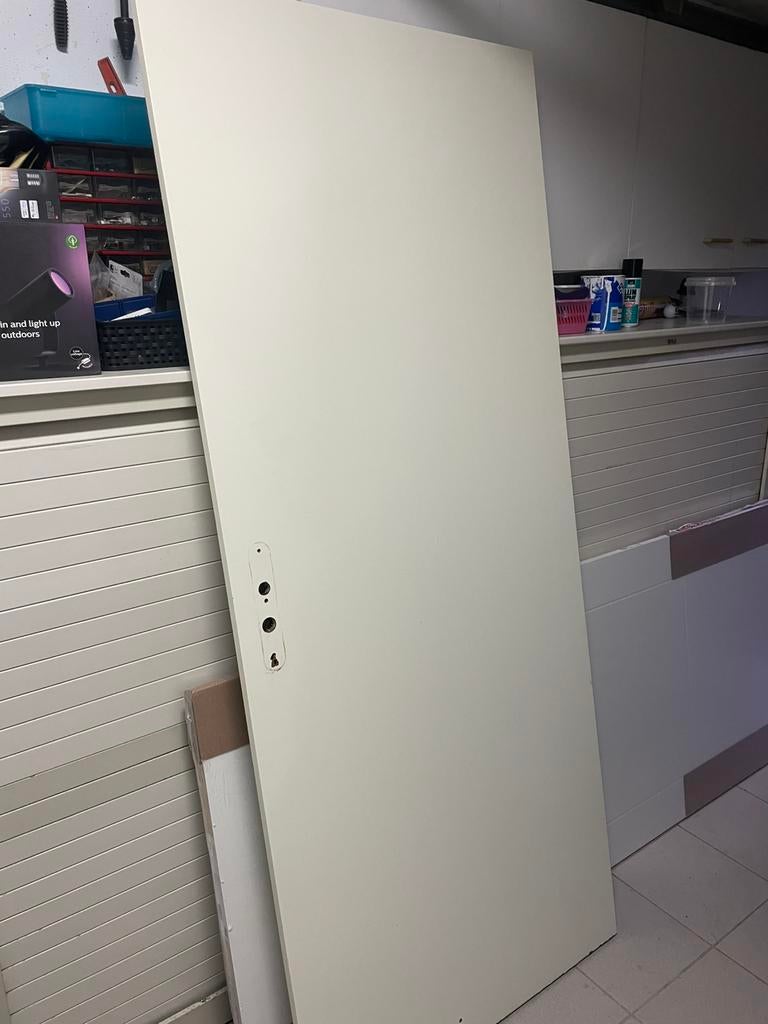 Opdekdeur gratis af te halen, Doe-het-zelf en Verbouw, Deuren en Horren, Ophalen, Gebruikt, Binnendeur, 200 tot 215 cm