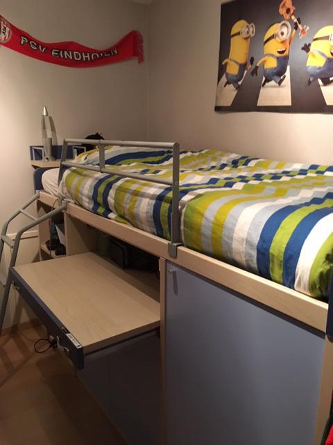 Kinderslaapkamer, Ophalen, 85 tot 100 cm, Zo goed als nieuw, Hoogslaper of Stapelbed