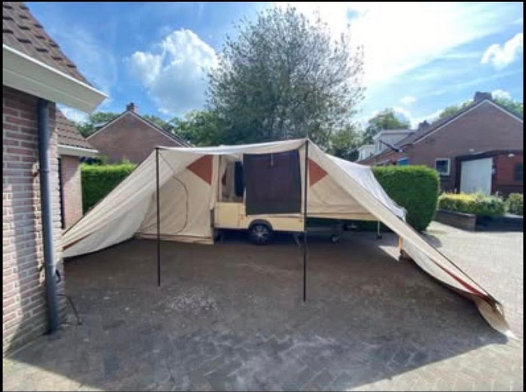 Zeer uitgebreide Holtkamper Flyer Expedition, Caravans en Kamperen, Ophalen, Beige, Aanwezig, Holtkamper