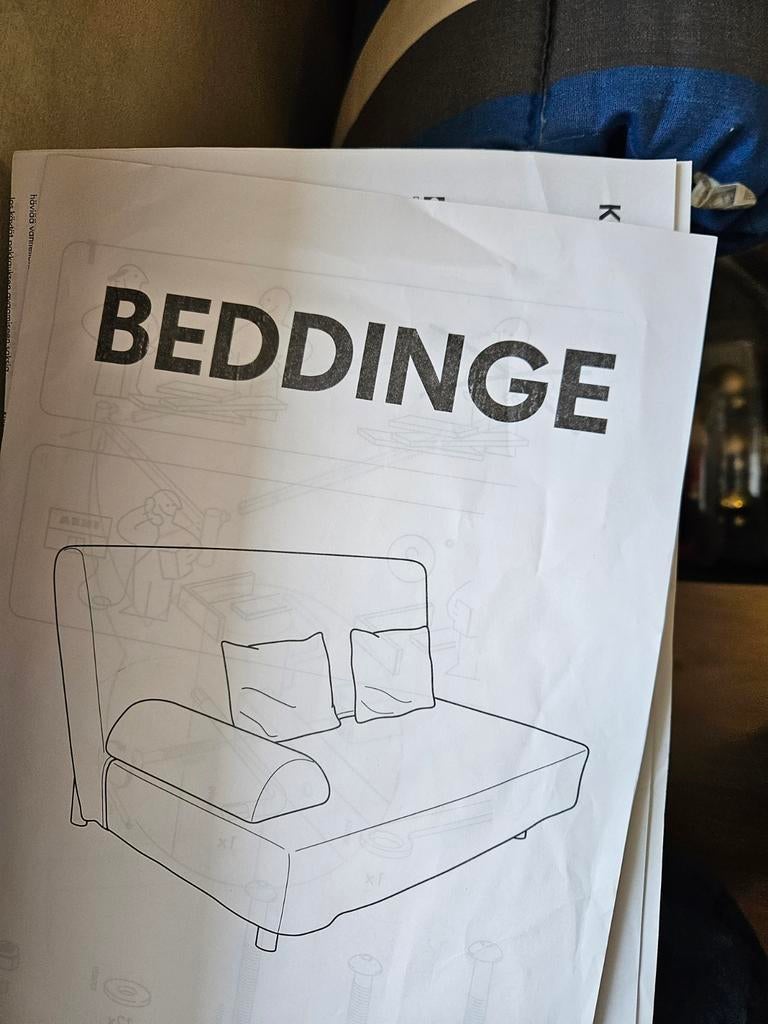 Ikea Beddinge slaapbank, Huis en Inrichting, Ophalen of Verzenden, Zo goed als nieuw, Tweepersoons, 140 cm