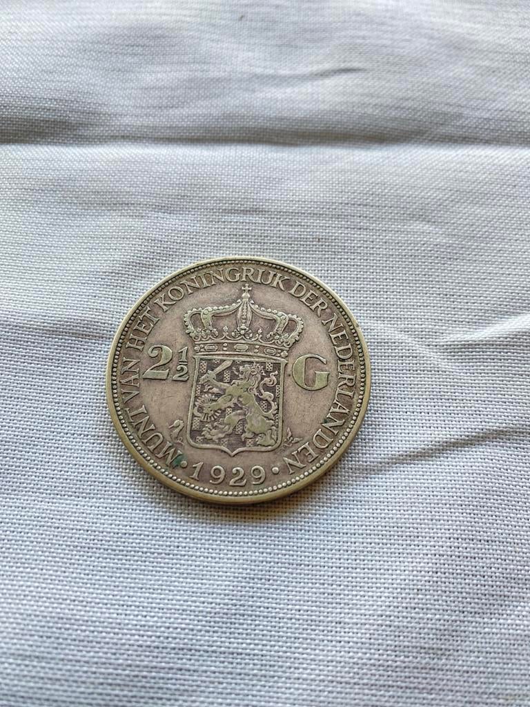Rijksdaalder Wilhelmina 1929 - Zilveren munt, Postzegels en Munten, Munten | Nederland, Zilver, Ophalen of Verzenden, Koningin Wilhelmina