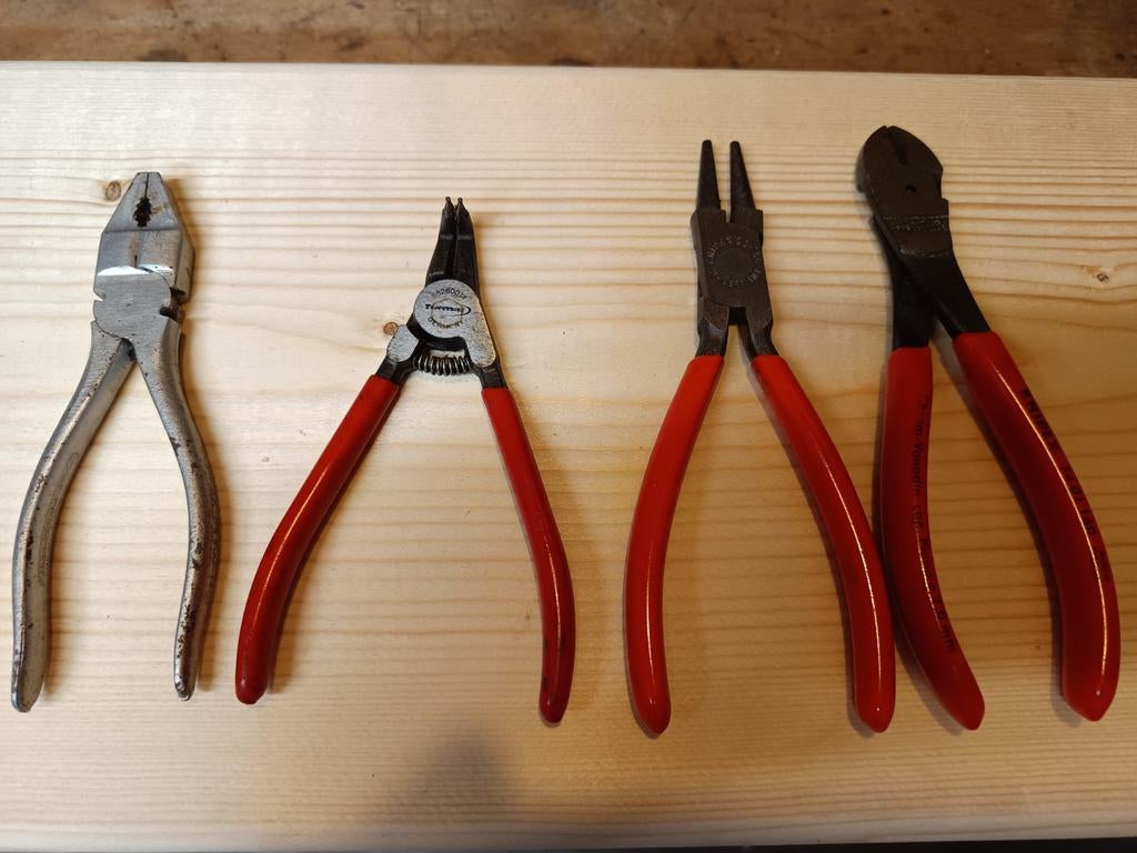 Tangen set: 3x Knipex, 1x Format, Ophalen of Verzenden