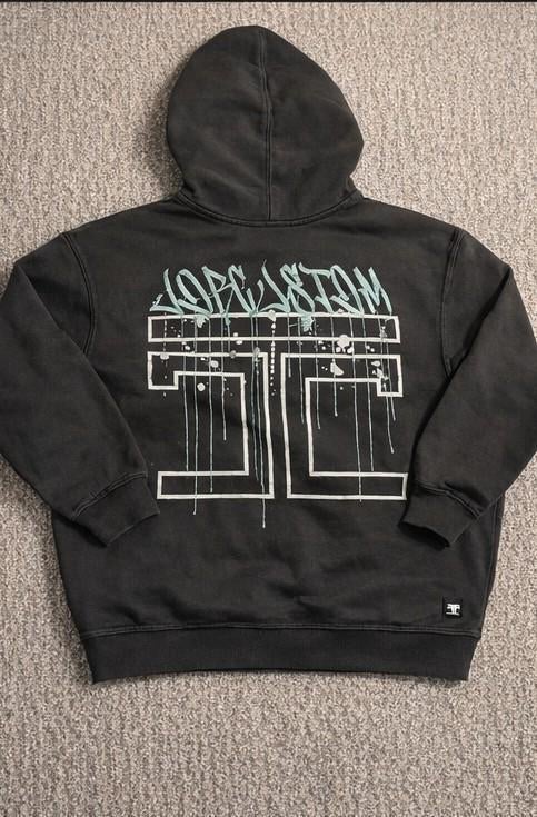 Jorcustom oversized hoodie - Maat M - Zwart, Zwart, Zo goed als nieuw, Jorcustom, Verzenden