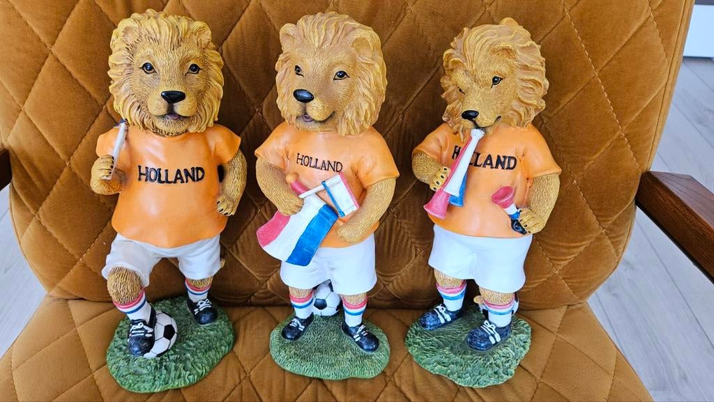 Hup Holland leeuw beeld Serie van 3, Ophalen of Verzenden, Zo goed als nieuw