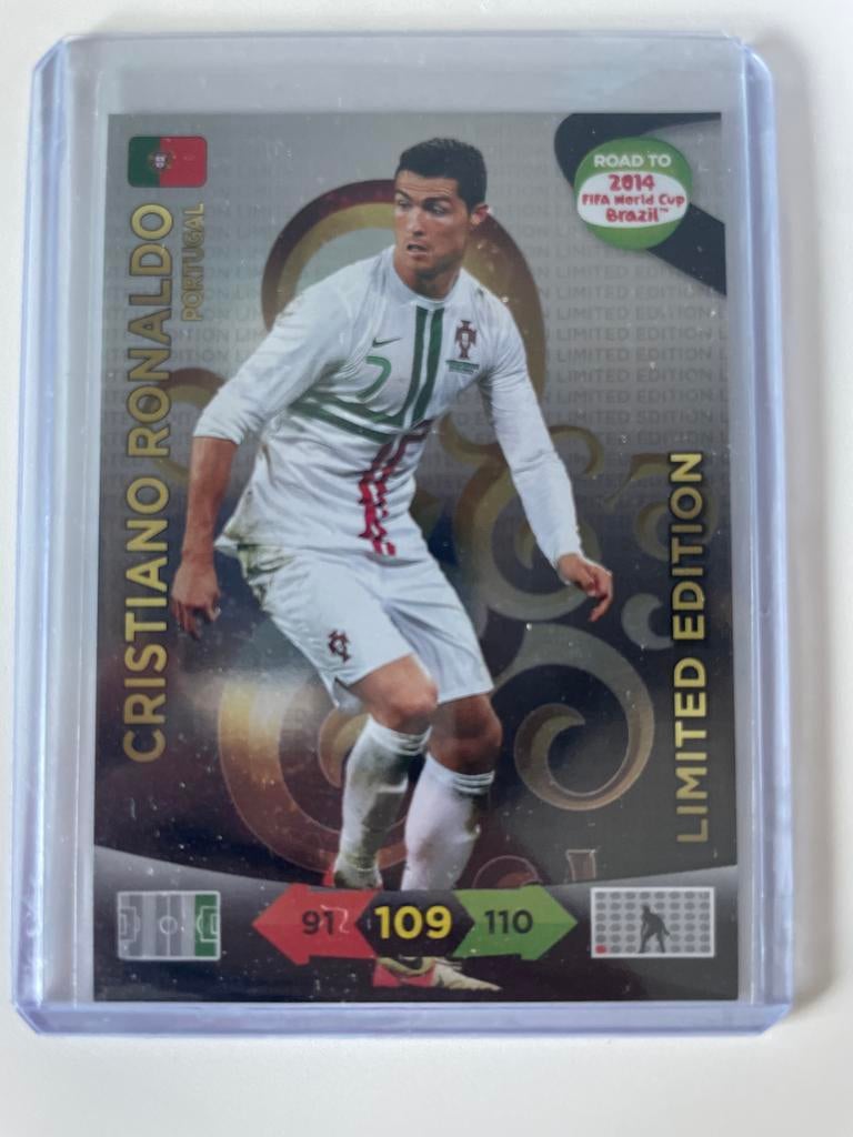 Cristiano Ronaldo Panini Road to 2014 WK Limited Edition, Ophalen of Verzenden, Zo goed als nieuw, Buitenlandse clubs, Spelerskaart