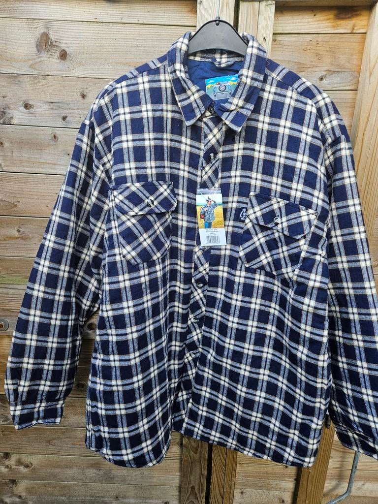 Nieuw geruit overhemdjack van Griffi, Blauw, Nieuw, Overige maten, Griffi