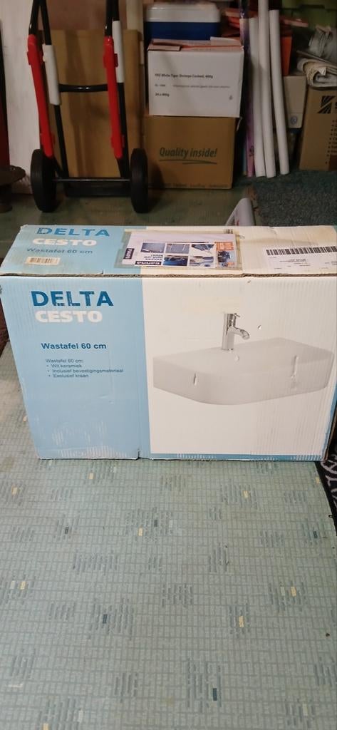 Wastafel nieuw in verpakking  KOOPJE, Doe-het-zelf en Verbouw, Sanitair, Ophalen of Verzenden, Nieuw, Wastafel