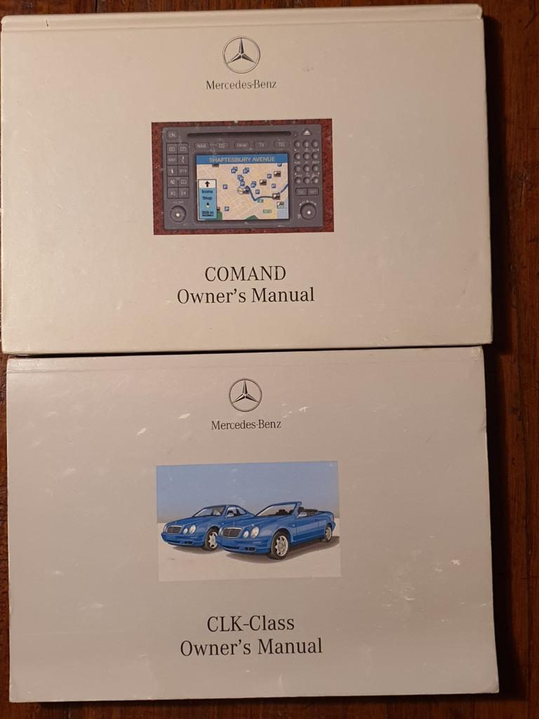 Mercedes clk owner manual en comand owner manual, Ophalen of Verzenden, Zo goed als nieuw, Mercedes