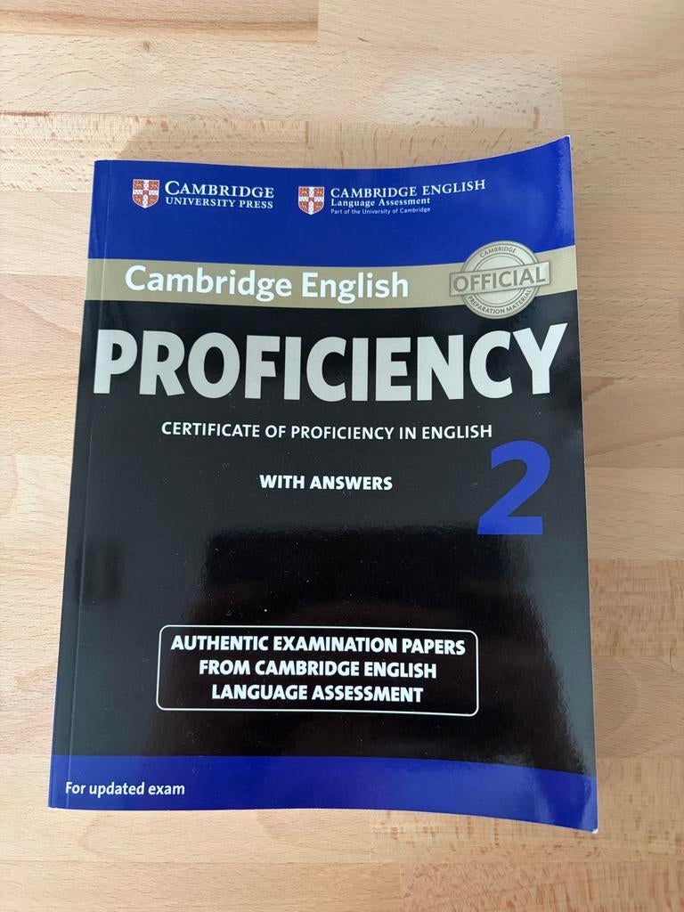 Cambridge English Proficiency 2 (C2) met antwoorden, Boeken, Ophalen of Verzenden, Zo goed als nieuw, Non-fictie