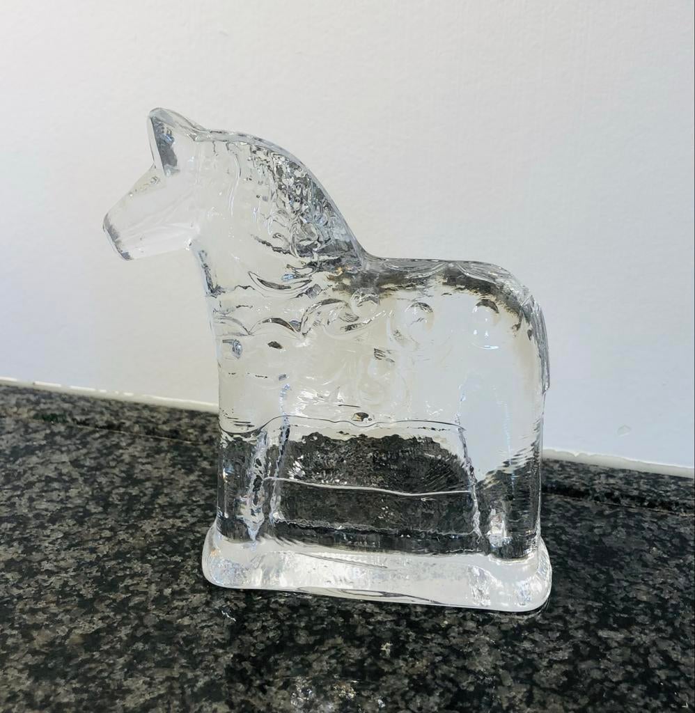 Glazen Dala paardje - Decoratief object, Ophalen of Verzenden