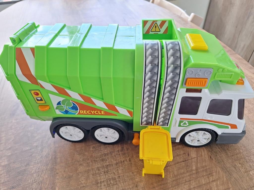 Dickie Toys Vuilniswagen met container - Speelgoed, Ophalen, Gebruikt