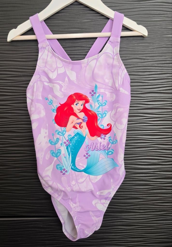 Paars Disney Ariel Badpak - Maat 122/128, Disney, Meisje, Badpak, Zo goed als nieuw