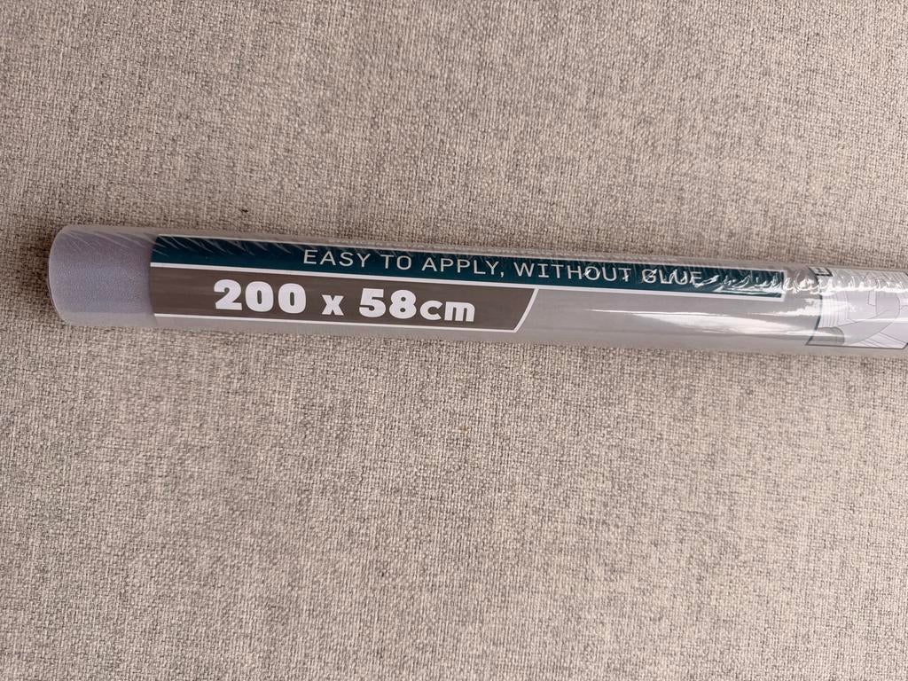 Raamfolie statisch, melkglas effect 200x58cm, Ophalen of Verzenden, Minder dan 10 m², Wit