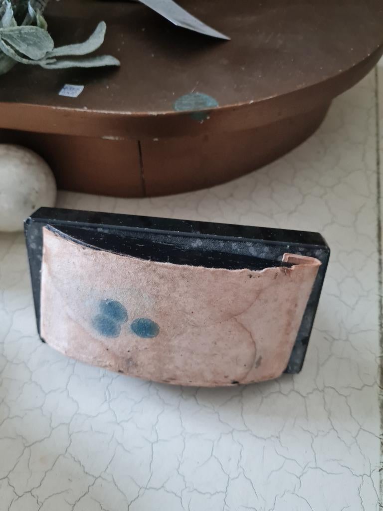 Antieke marmeren Art Deco inktvloeier blotter, Ophalen of Verzenden