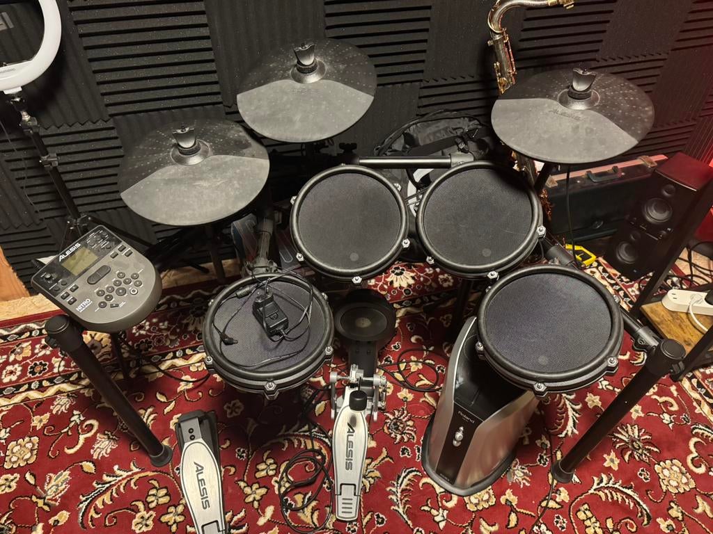 Alesis Nitro Mesh kit + Roland PM03 e-drum speaker *bargain*, Ophalen, Gebruikt, Elektronisch, Roland