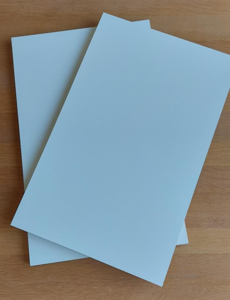 2 Ikea Utrusta planken 57,5 x 36,5cm nieuw, Ophalen, Wit, Nieuw, 50 tot 100 cm