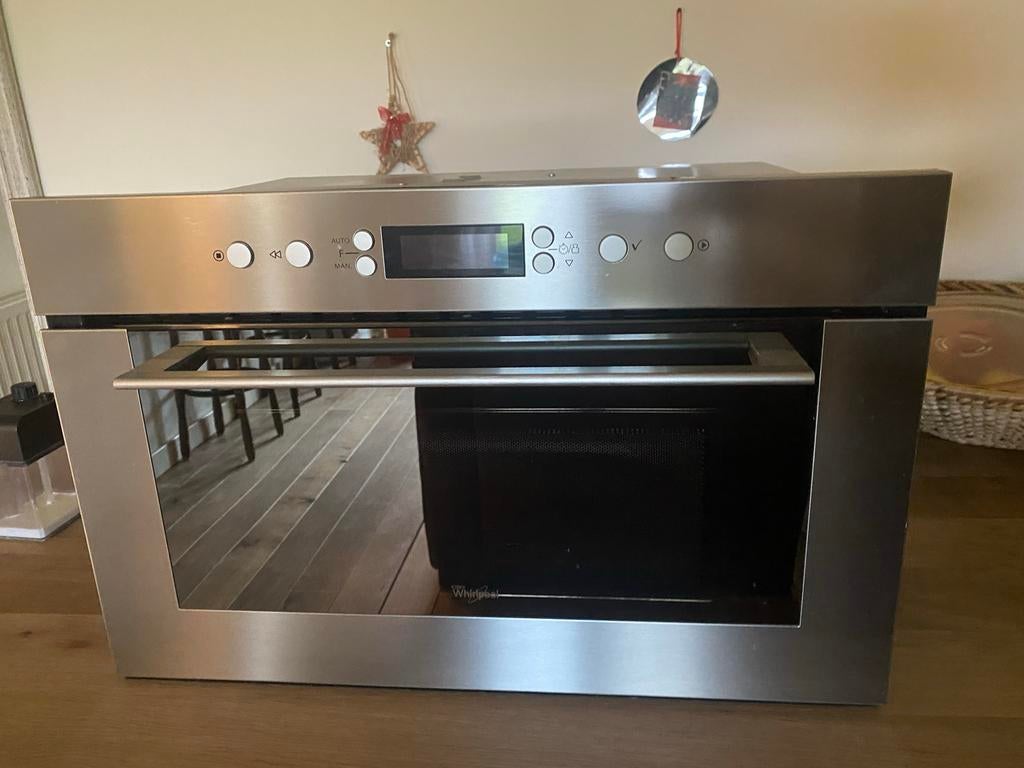 Whirlpool AMW 755 IX Inbouw Oven - RVS, 45 tot 60 cm, Gebruikt, Oven, Hete lucht