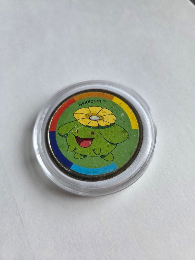 Pokémon Skiploom Coin 2001 TM Nintendo - Gotta Catch Em All, Ophalen of Verzenden, Gebruikt, Overige typen