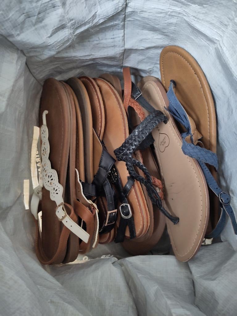 partij sandalen maat 41, Overige kleuren, Gedragen, Sandalen of Muiltjes, Ophalen of Verzenden