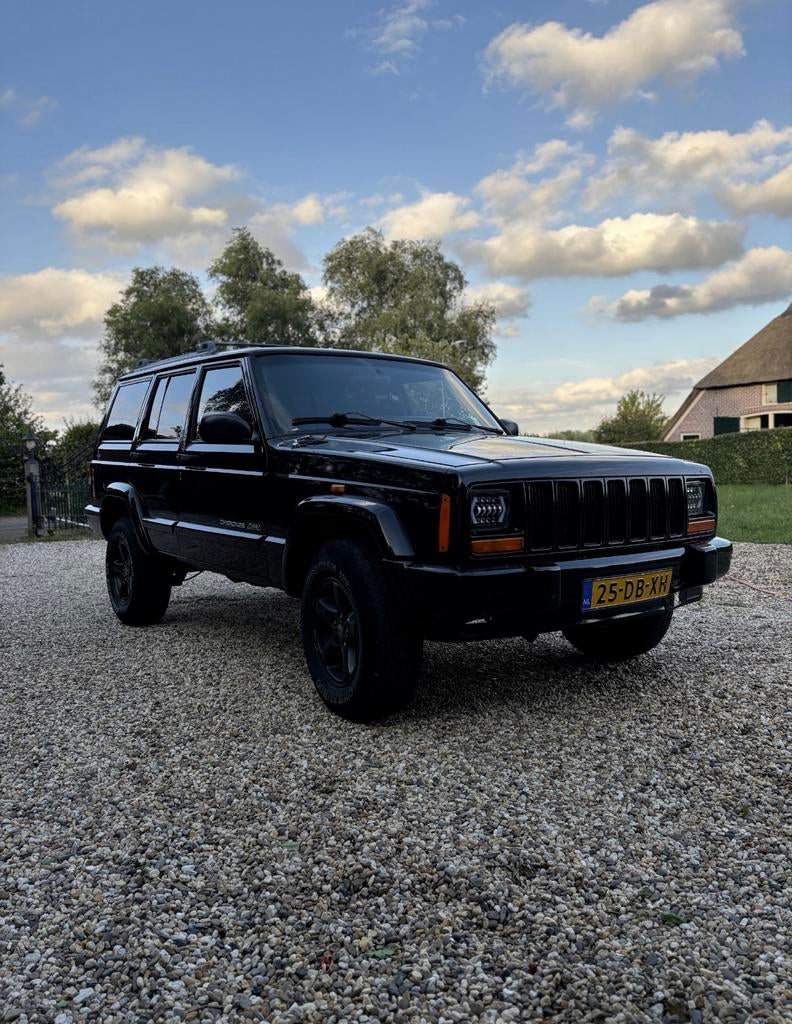 Jeep Cherokee 4.0 1999 Zwart, Auto's, Jeep, Particulier, Cherokee, LPG, SUV of Terreinwagen, Automaat, Origineel Nederlands, Zwart