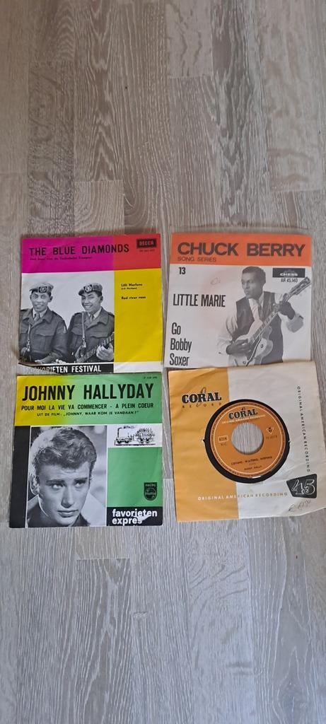 Singels   voor de Jukebox 4x jaren 60, Ophalen of Verzenden, Gebruikt, Overige formaten, Pop