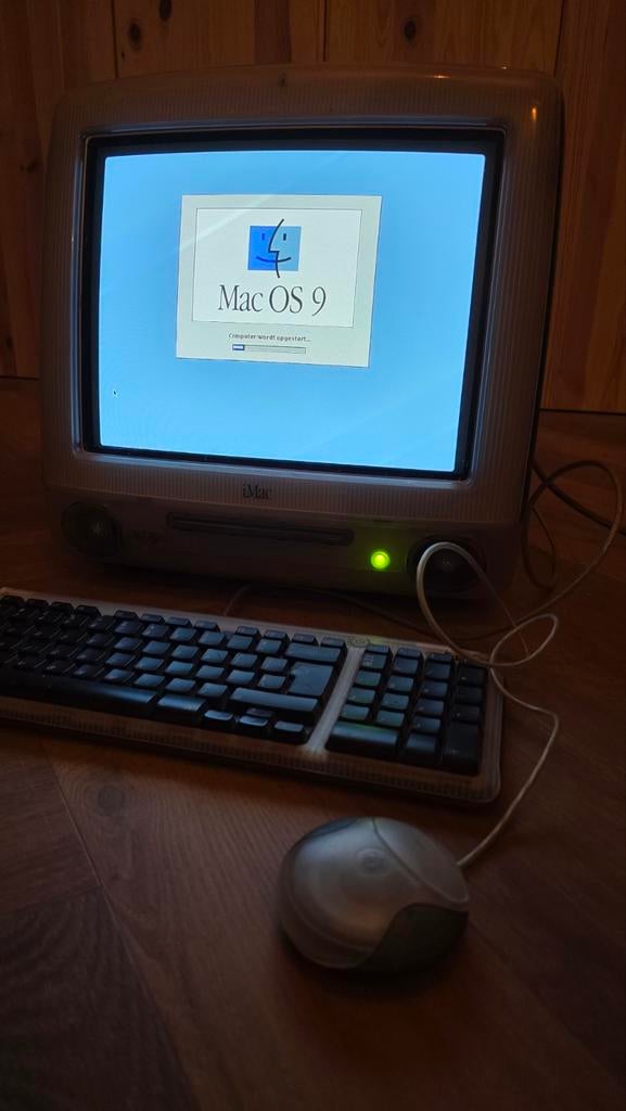 Vintage Apple iMac G3 met Mac OS 9, Computers en Software, Ophalen of Verzenden, Apple