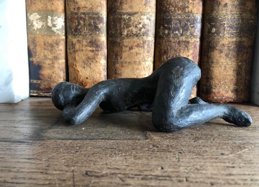 BRONS BEELDJE JOS VAN DORMOLEN, Ophalen of Verzenden