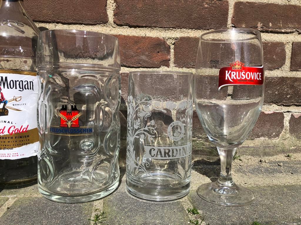 3 mooie bierpullen uit Zwitserland, Ophalen of Verzenden, Zo goed als nieuw, Overige typen