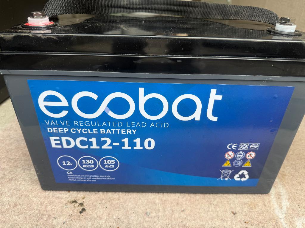 Ecobat  EDC-12 110 deepcycle accu 12V, Auto-onderdelen, Ophalen, Gebruikt